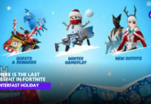 Where is the last present in Fortnite?